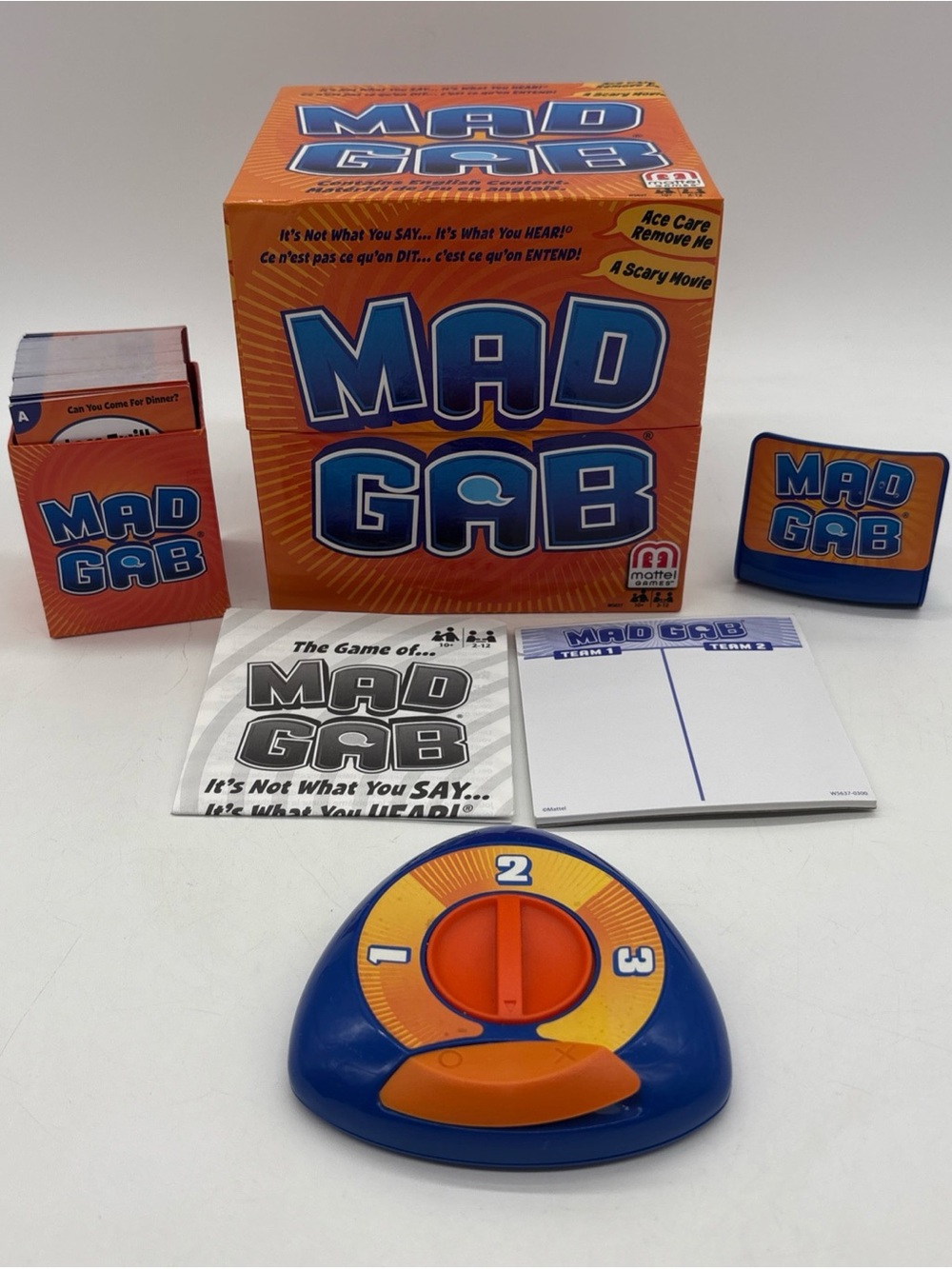 Mad Gab Word Game Board Game Mattel 2012 - 100% Complete